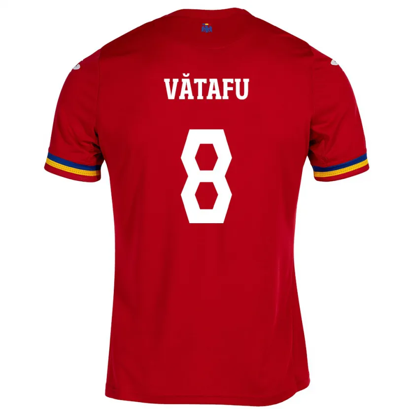 Danxen Damen Rumänische Ștefania Vătafu #8 Rot Auswärtstrikot Trikot 24-26 T-Shirt Schweiz