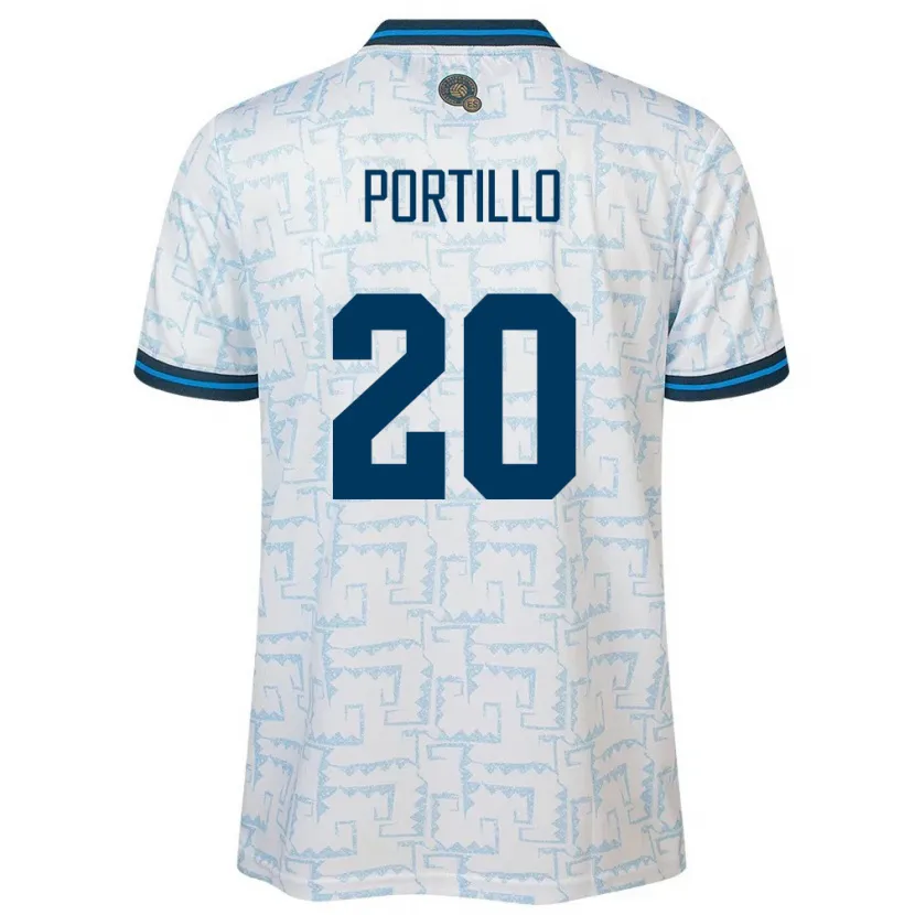 Danxen Damen El Salvador Isaac Portillo #20 Weiß Auswärtstrikot Trikot 24-26 T-Shirt Schweiz