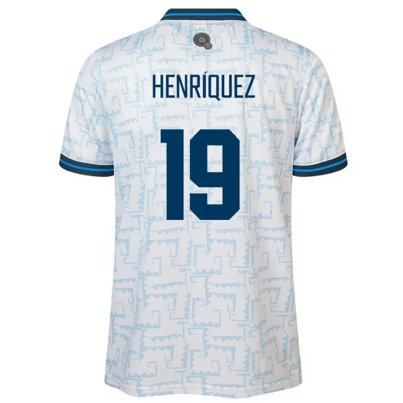 Danxen Damen El Salvador Alejandro Henríquez #19 Weiß Auswärtstrikot Trikot 24-26 T-Shirt Schweiz