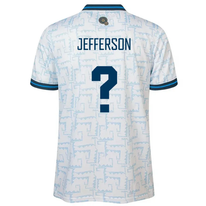 Danxen Damen El Salvador Jefferson Garcia #0 Weiß Auswärtstrikot Trikot 24-26 T-Shirt Schweiz