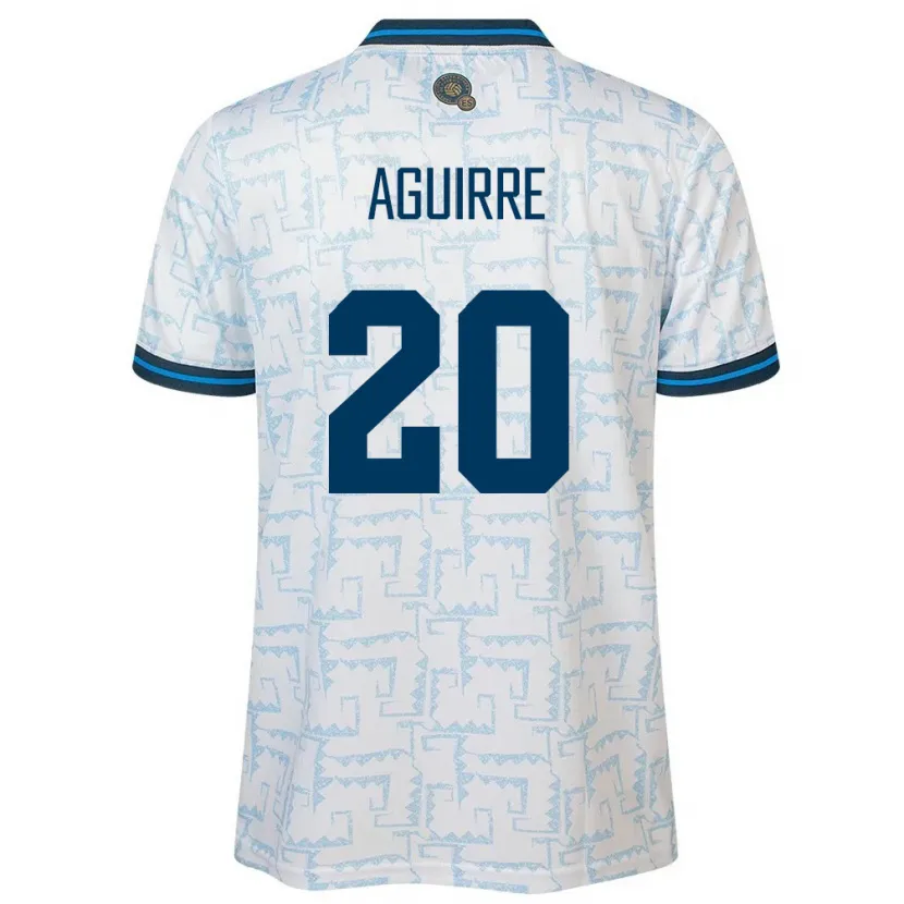 Danxen Damen El Salvador Jonathan Aguirre #20 Weiß Auswärtstrikot Trikot 24-26 T-Shirt Schweiz