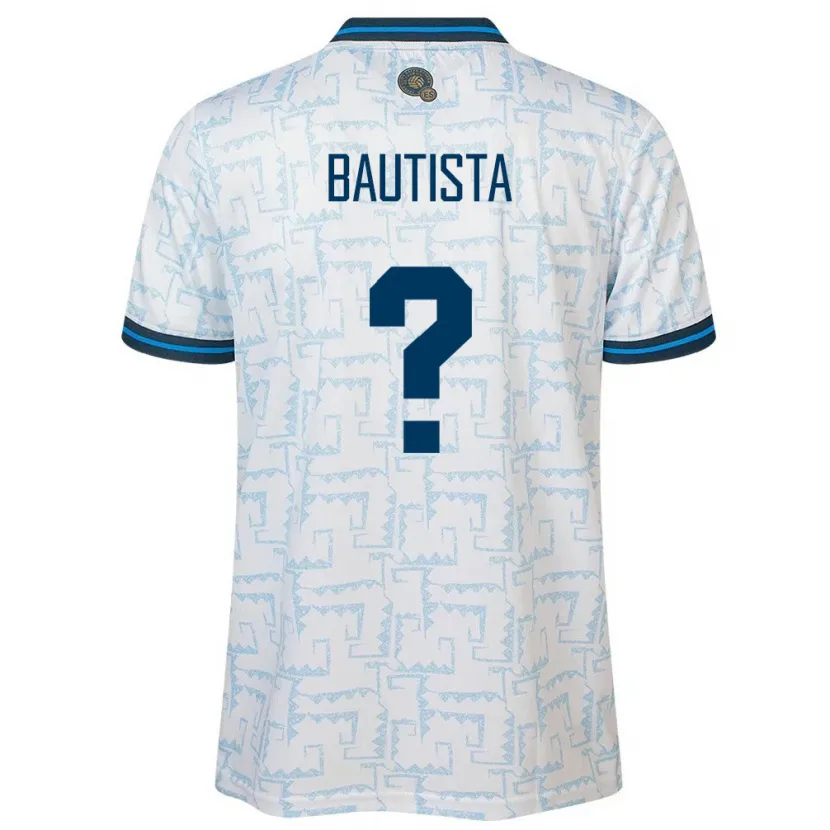 Danxen Damen El Salvador Ezequiel Bautista #0 Weiß Auswärtstrikot Trikot 24-26 T-Shirt Schweiz