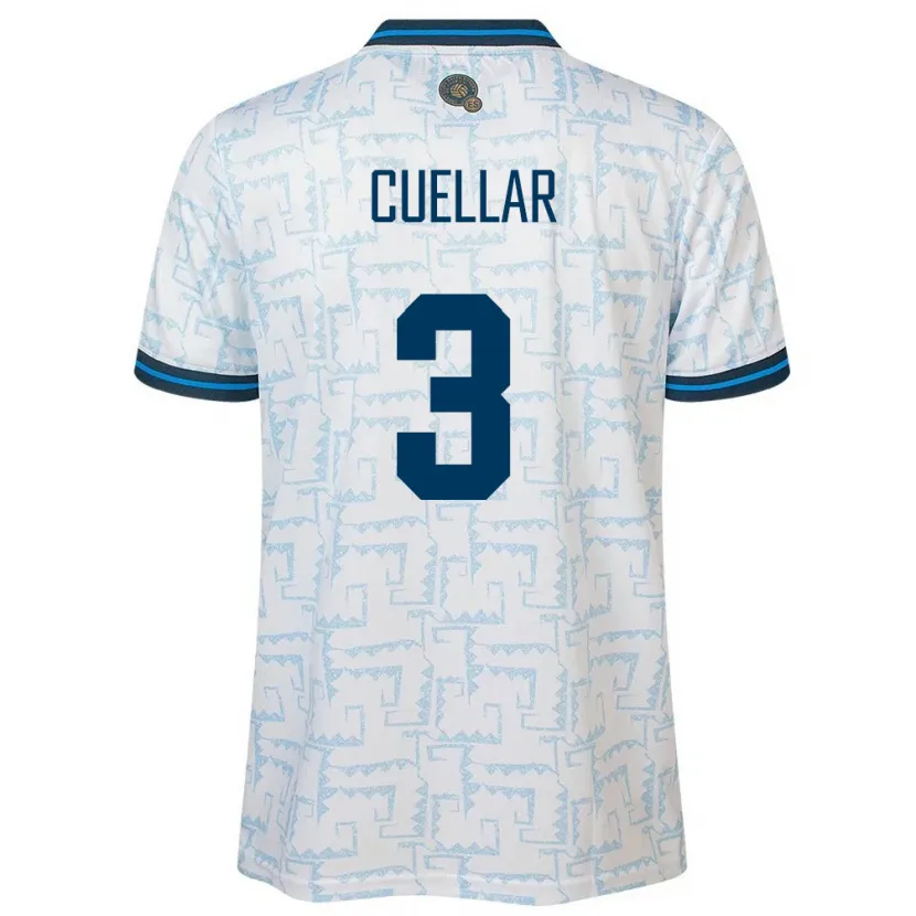 Danxen Damen El Salvador Sarina Cuellar #3 Weiß Auswärtstrikot Trikot 24-26 T-Shirt Schweiz