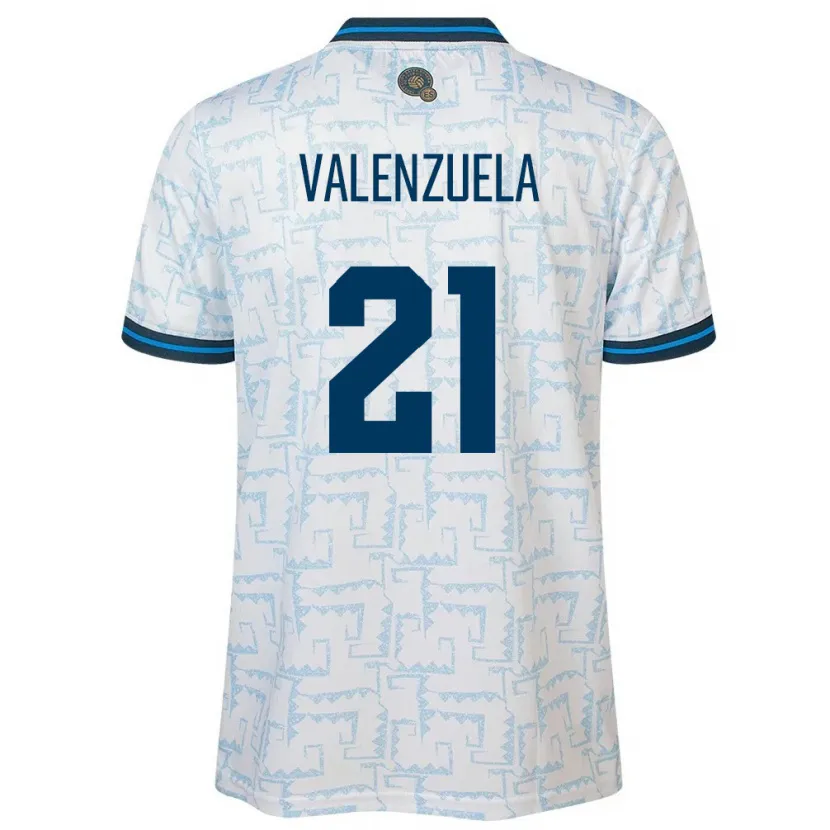 Danxen Damen El Salvador Ana Valenzuela #21 Weiß Auswärtstrikot Trikot 24-26 T-Shirt Schweiz