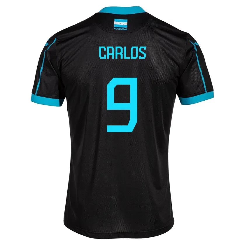 Danxen Damen Honduras Carlos Mejía #9 Schwarz Auswärtstrikot Trikot 24-26 T-Shirt Schweiz