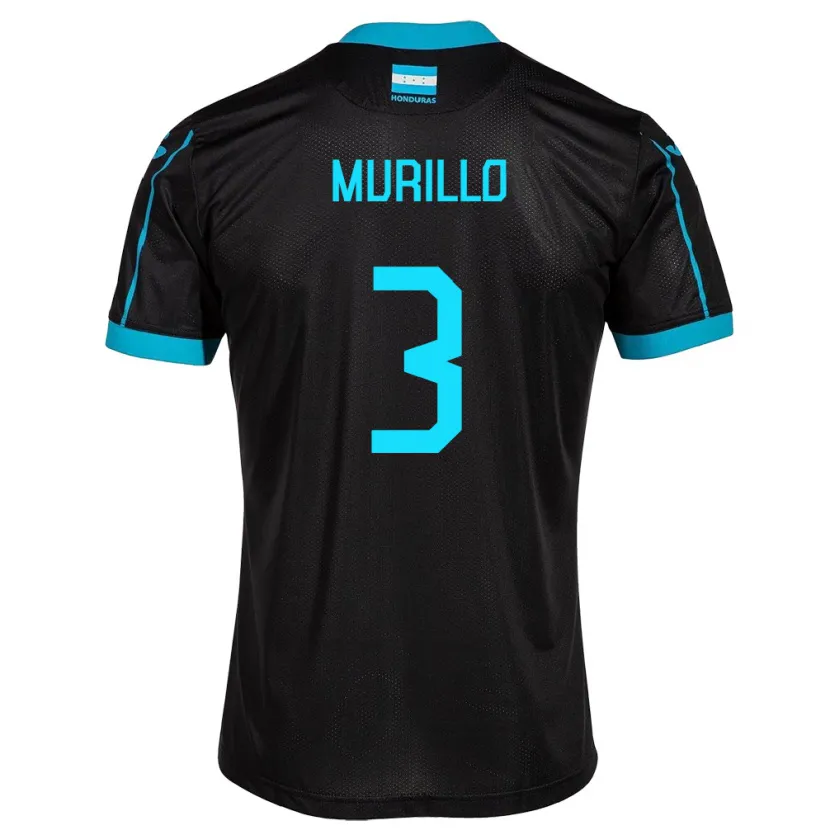 Danxen Damen Honduras Bárbara Murillo #3 Schwarz Auswärtstrikot Trikot 24-26 T-Shirt Schweiz