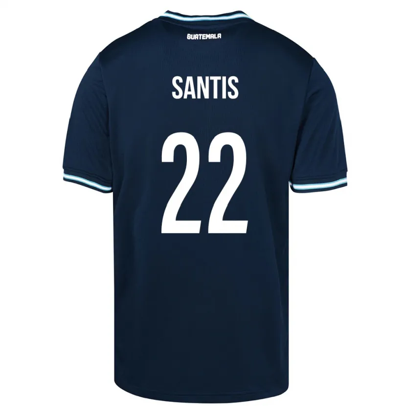 Danxen Damen Guatemala Diego Santis #22 Blau Auswärtstrikot Trikot 24-26 T-Shirt Schweiz