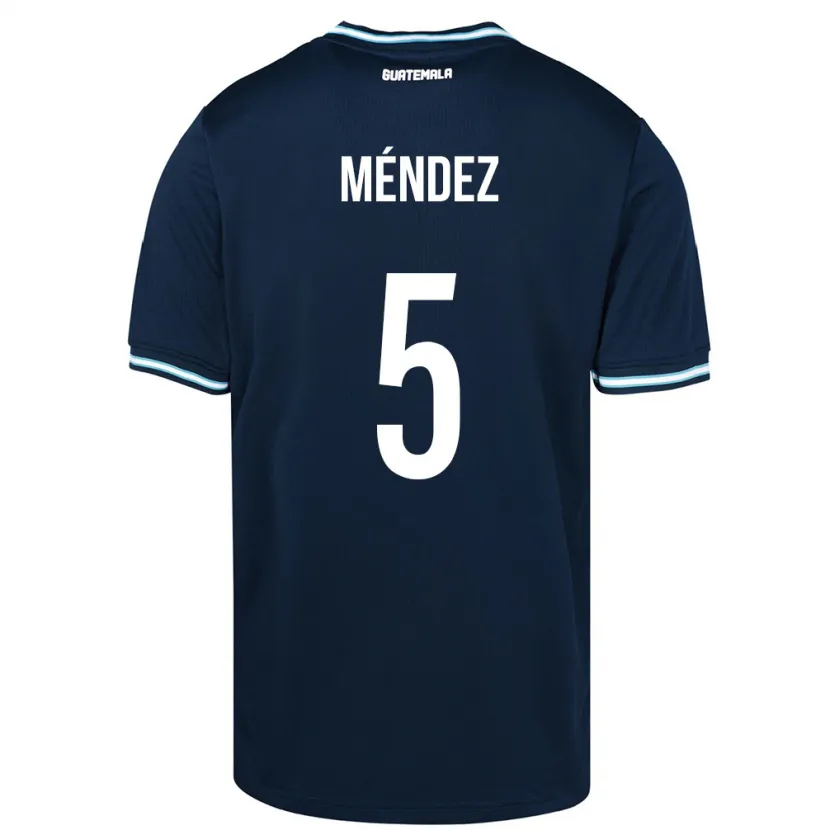 Danxen Damen Guatemala Diego Méndez #5 Blau Auswärtstrikot Trikot 24-26 T-Shirt Schweiz