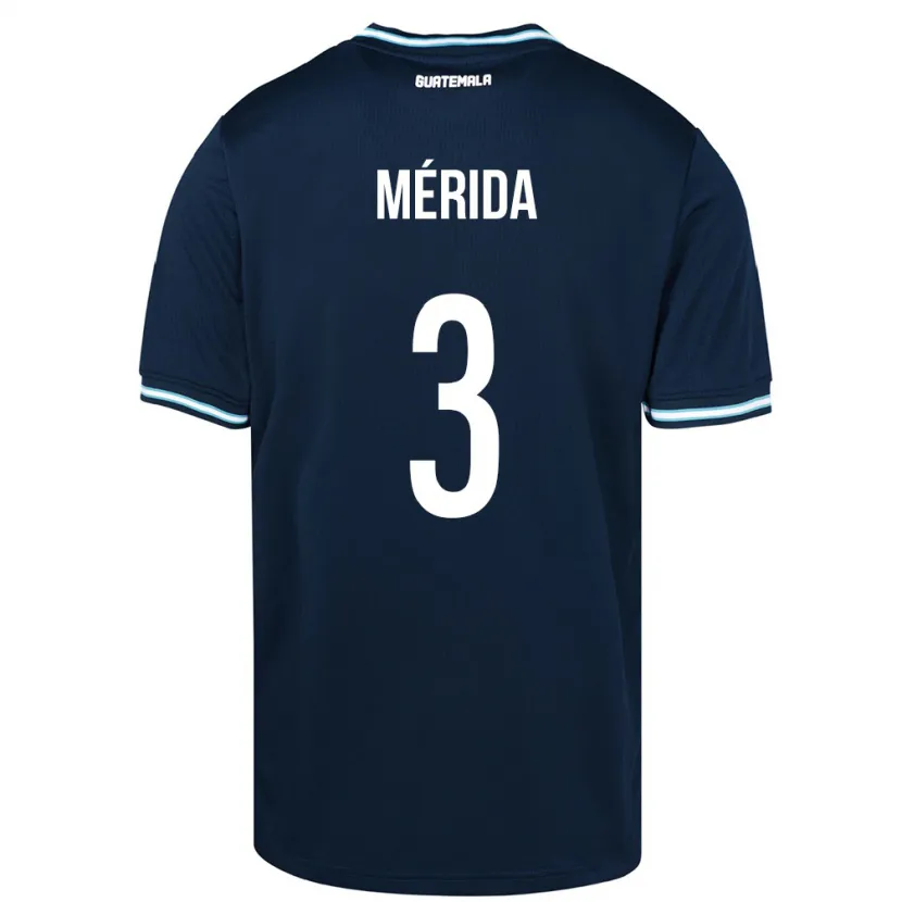 Danxen Damen Guatemala Daniel Mérida #3 Blau Auswärtstrikot Trikot 24-26 T-Shirt Schweiz