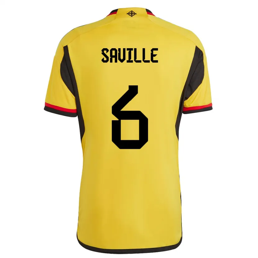 Danxen Damen Nordirland George Saville #6 Weiß Auswärtstrikot Trikot 24-26 T-Shirt Schweiz