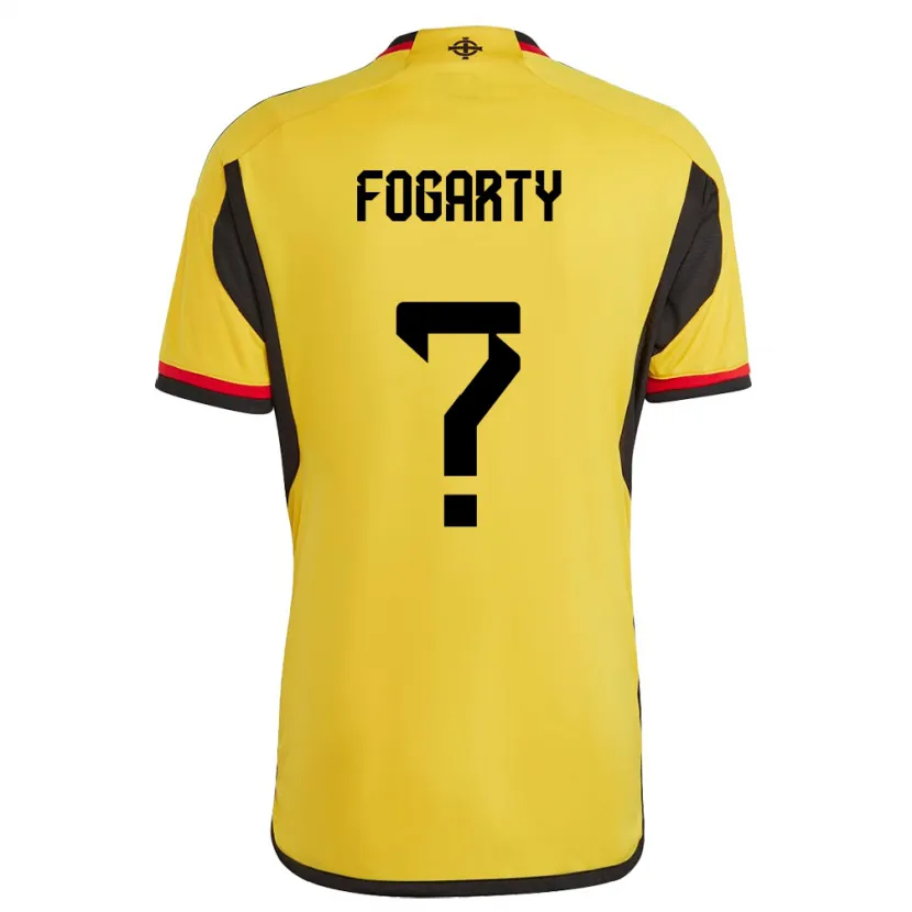 Danxen Damen Nordirland Tom Fogarty #0 Weiß Auswärtstrikot Trikot 24-26 T-Shirt Schweiz