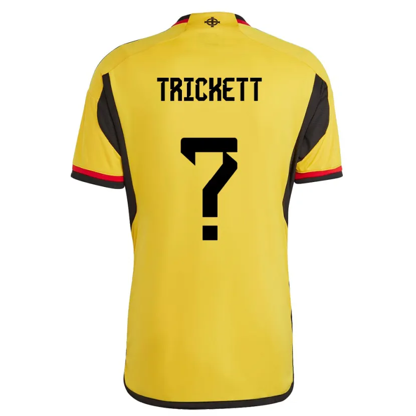 Danxen Damen Nordirland Lewis Trickett #0 Weiß Auswärtstrikot Trikot 24-26 T-Shirt Schweiz