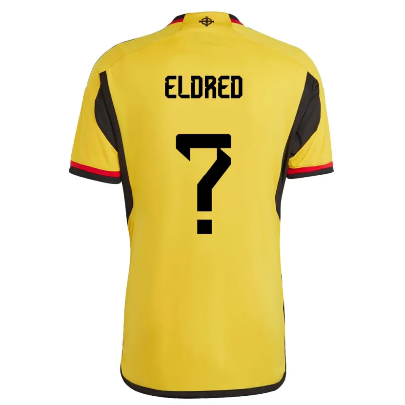 Danxen Damen Nordirland Sydney Eldred #0 Weiß Auswärtstrikot Trikot 24-26 T-Shirt Schweiz