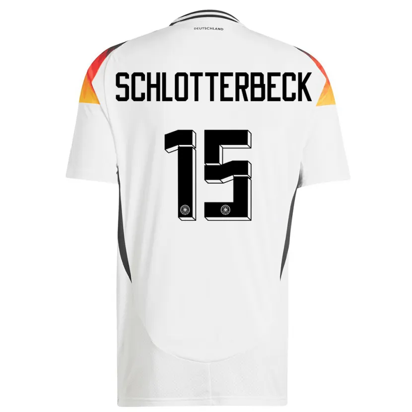 Danxen Kinder Deutschland Nico Schlotterbeck #15 Weiß Heimtrikot Trikot 24-26 T-Shirt Schweiz