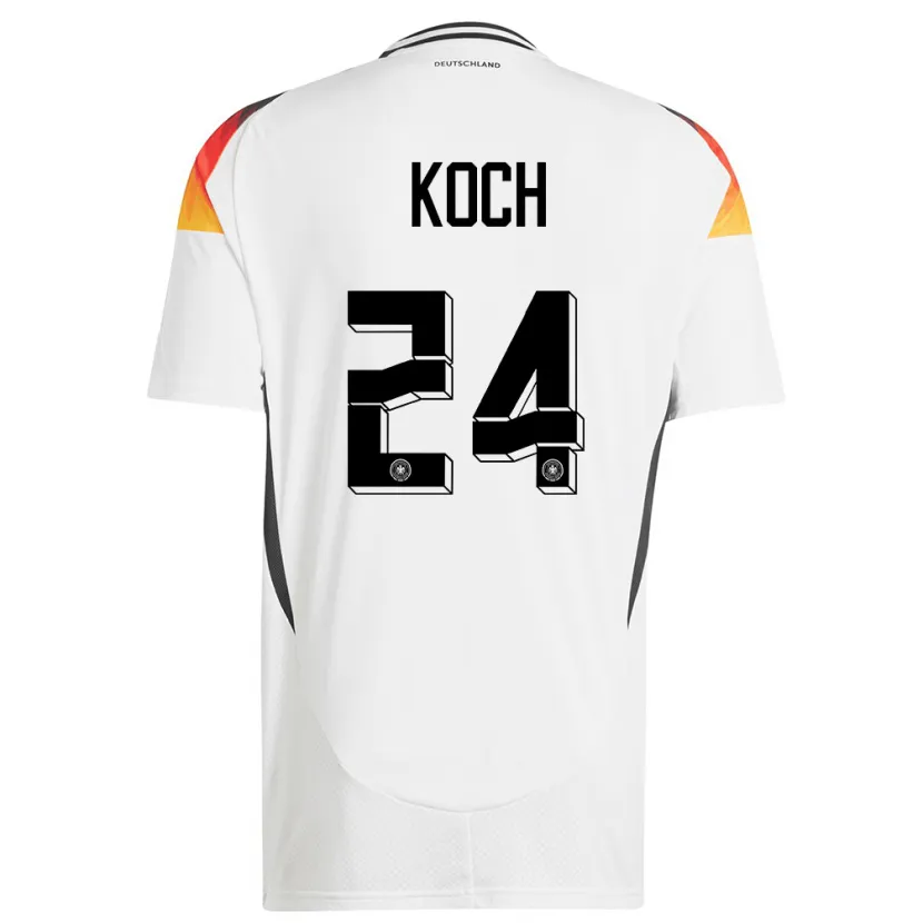 Danxen Kinder Deutschland Robin Koch #24 Weiß Heimtrikot Trikot 24-26 T-Shirt Schweiz