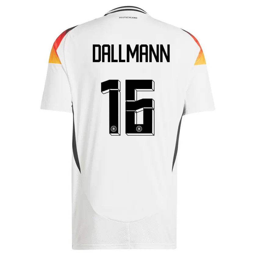 Danxen Kinder Deutschland Linda Dallmann #16 Weiß Heimtrikot Trikot 24-26 T-Shirt Schweiz