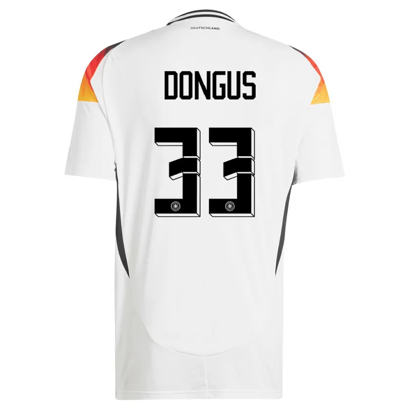 Danxen Kinder Deutschland Fabienne Dongus #33 Weiß Heimtrikot Trikot 24-26 T-Shirt Schweiz