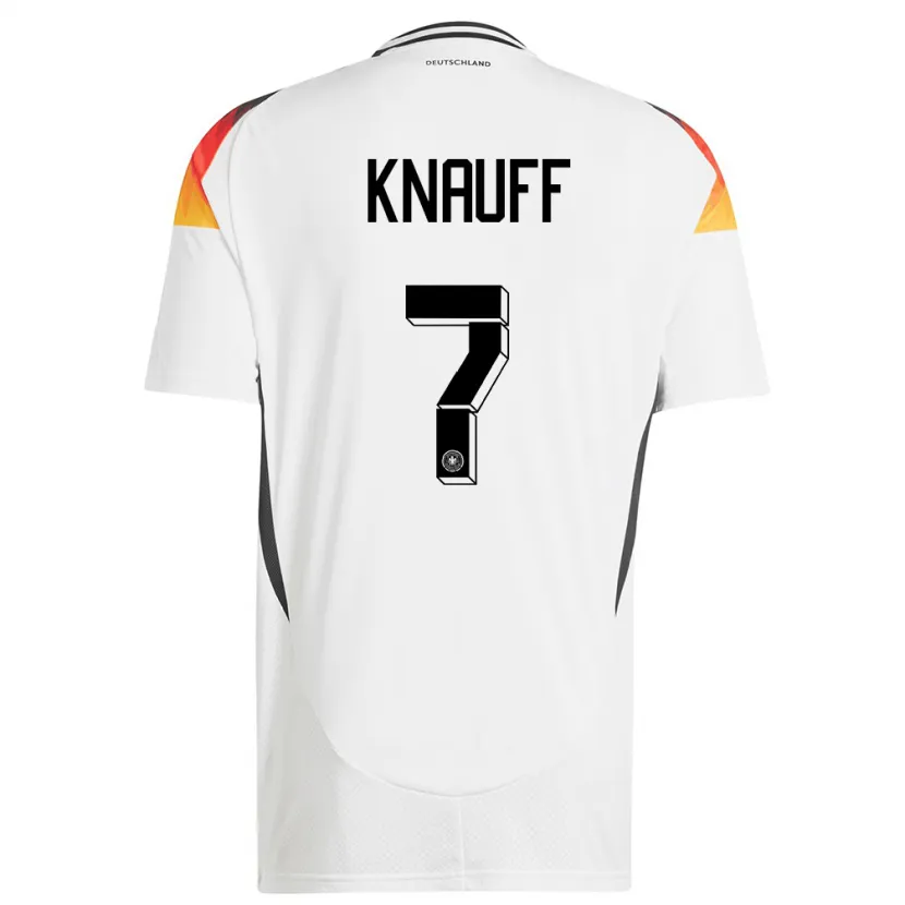 Danxen Kinder Deutschland Ansgar Knauff #7 Weiß Heimtrikot Trikot 24-26 T-Shirt Schweiz