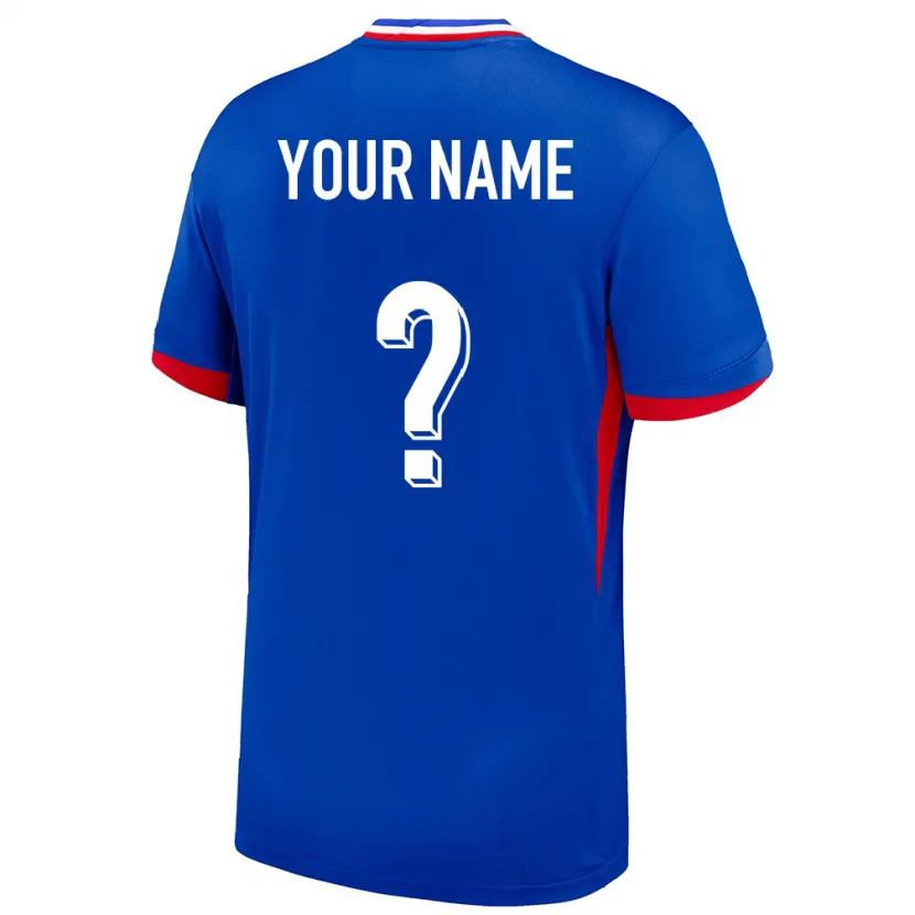 Danxen Kinder Frankreich Ihren Namen #0 Blau Heimtrikot Trikot 24-26 T-Shirt Schweiz