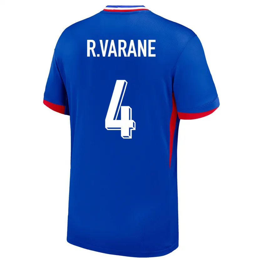 Danxen Kinder Frankreich Raphael Varane #4 Blau Heimtrikot Trikot 24-26 T-Shirt Schweiz