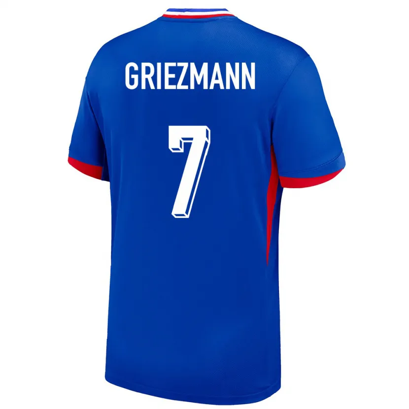 Danxen Kinder Frankreich Antoine Griezmann #7 Blau Heimtrikot Trikot 24-26 T-Shirt Schweiz