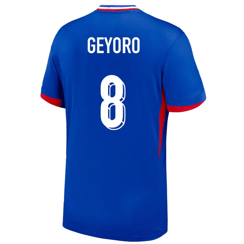 Danxen Kinder Frankreich Grace Geyoro #8 Blau Heimtrikot Trikot 24-26 T-Shirt Schweiz