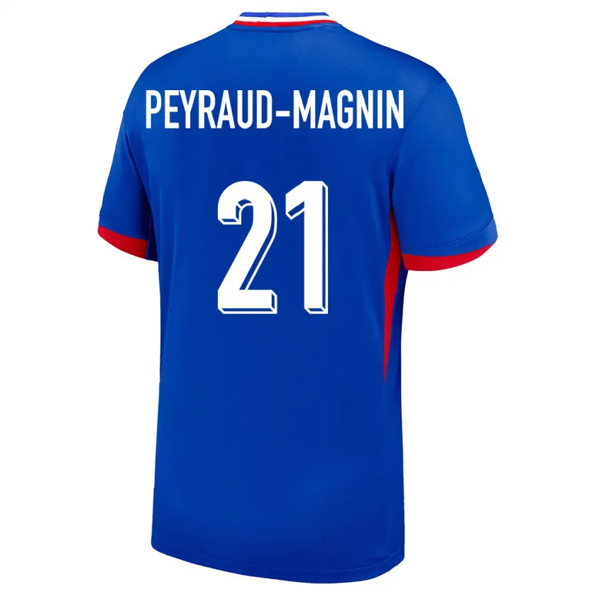 Danxen Kinder Frankreich Pauline Peyraud Magnin #21 Blau Heimtrikot Trikot 24-26 T-Shirt Schweiz