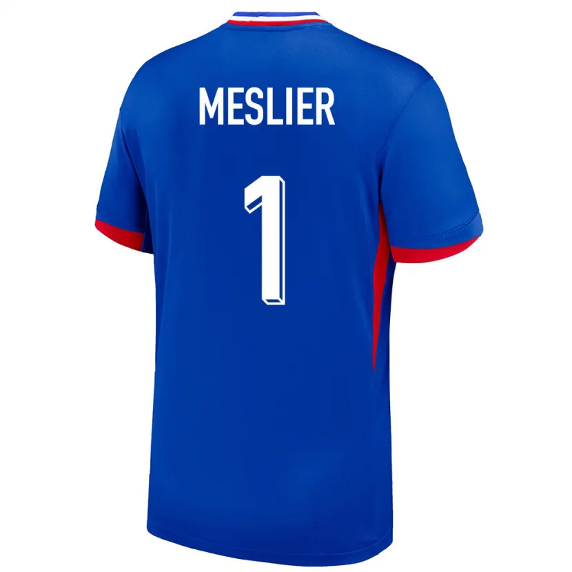 Danxen Kinder Frankreich Illan Meslier #1 Blau Heimtrikot Trikot 24-26 T-Shirt Schweiz