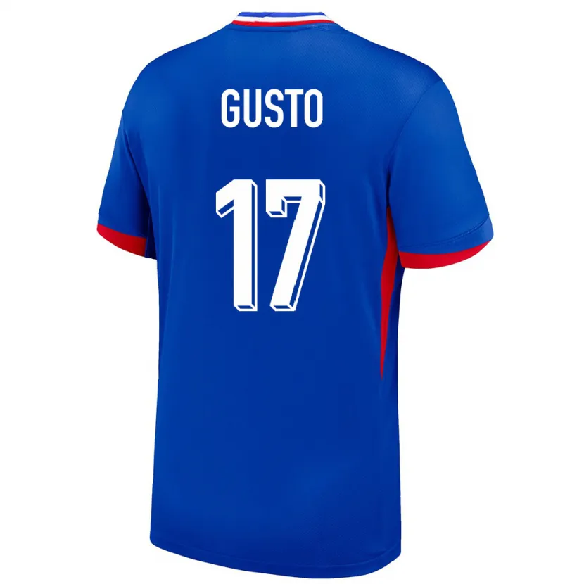 Danxen Kinder Frankreich Malo Gusto #17 Blau Heimtrikot Trikot 24-26 T-Shirt Schweiz