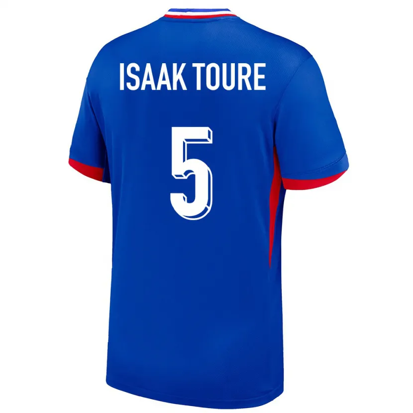 Danxen Kinder Frankreich Souleymane Isaak Toure #5 Blau Heimtrikot Trikot 24-26 T-Shirt Schweiz