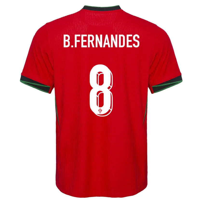 Danxen Kinder Portugal Bruno Fernandes #8 Rot Heimtrikot Trikot 24-26 T-Shirt Schweiz