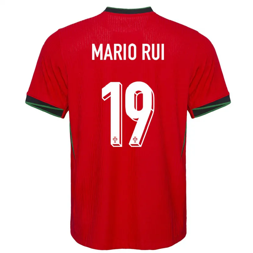 Danxen Kinder Portugal Mario Rui #19 Rot Heimtrikot Trikot 24-26 T-Shirt Schweiz
