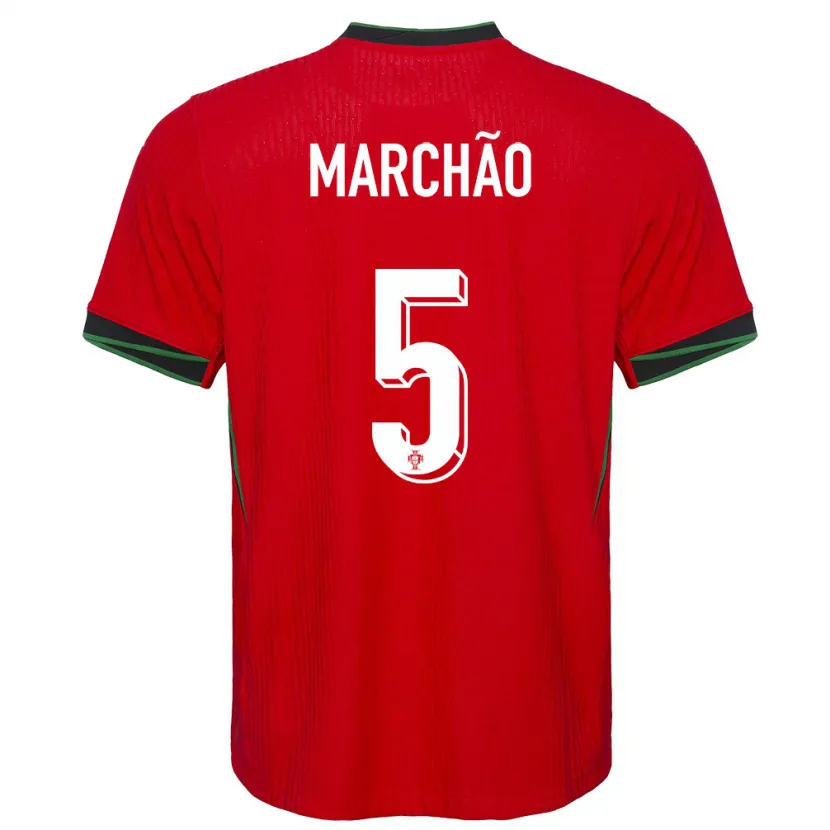 Danxen Kinder Portugal Joana Marchao #5 Rot Heimtrikot Trikot 24-26 T-Shirt Schweiz