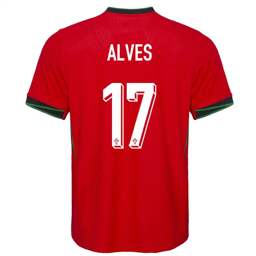 Danxen Kinder Portugal Lucia Alves #17 Rot Heimtrikot Trikot 24-26 T-Shirt Schweiz