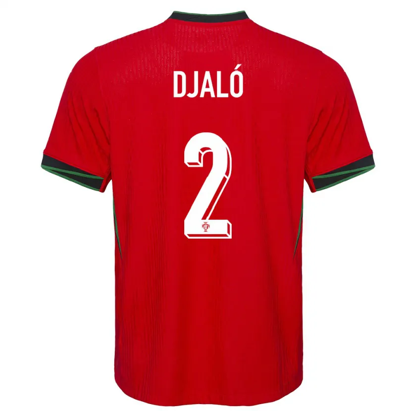 Danxen Kinder Portugal Tiago Djalo #2 Rot Heimtrikot Trikot 24-26 T-Shirt Schweiz