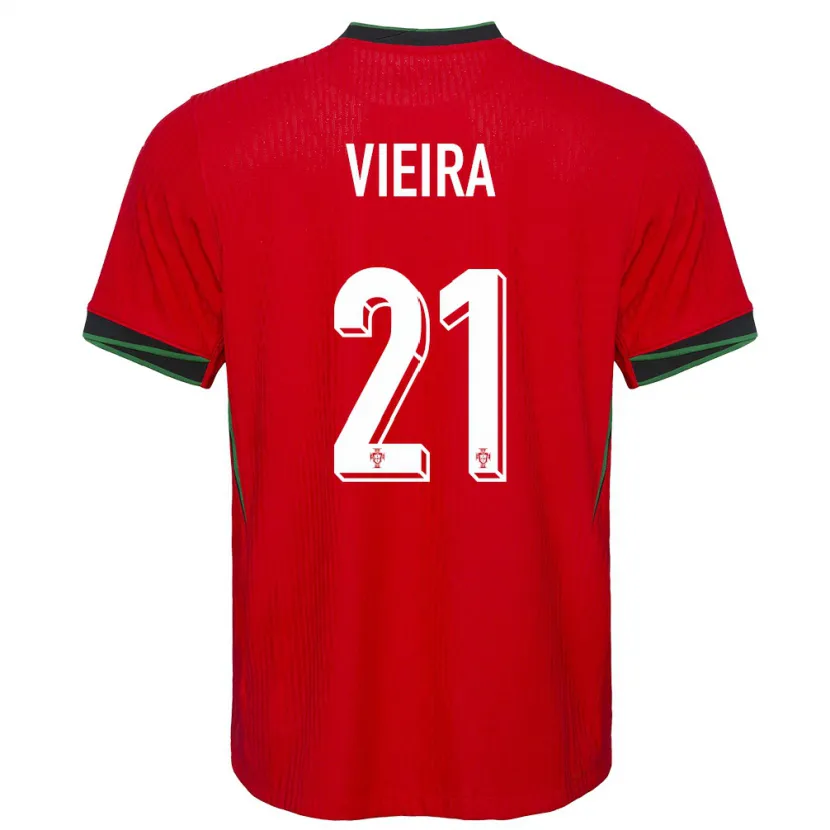 Danxen Kinder Portugal Fabio Vieira #21 Rot Heimtrikot Trikot 24-26 T-Shirt Schweiz