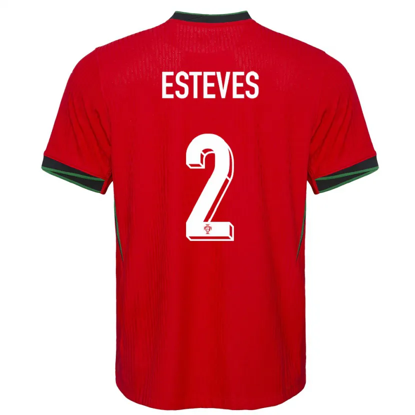 Danxen Kinder Portugal Goncalo Esteves #2 Rot Heimtrikot Trikot 24-26 T-Shirt Schweiz
