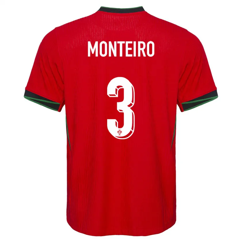 Danxen Kinder Portugal Diogo Monteiro #3 Rot Heimtrikot Trikot 24-26 T-Shirt Schweiz