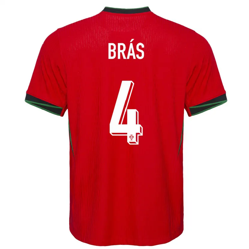 Danxen Kinder Portugal Gabi Bras #4 Rot Heimtrikot Trikot 24-26 T-Shirt Schweiz