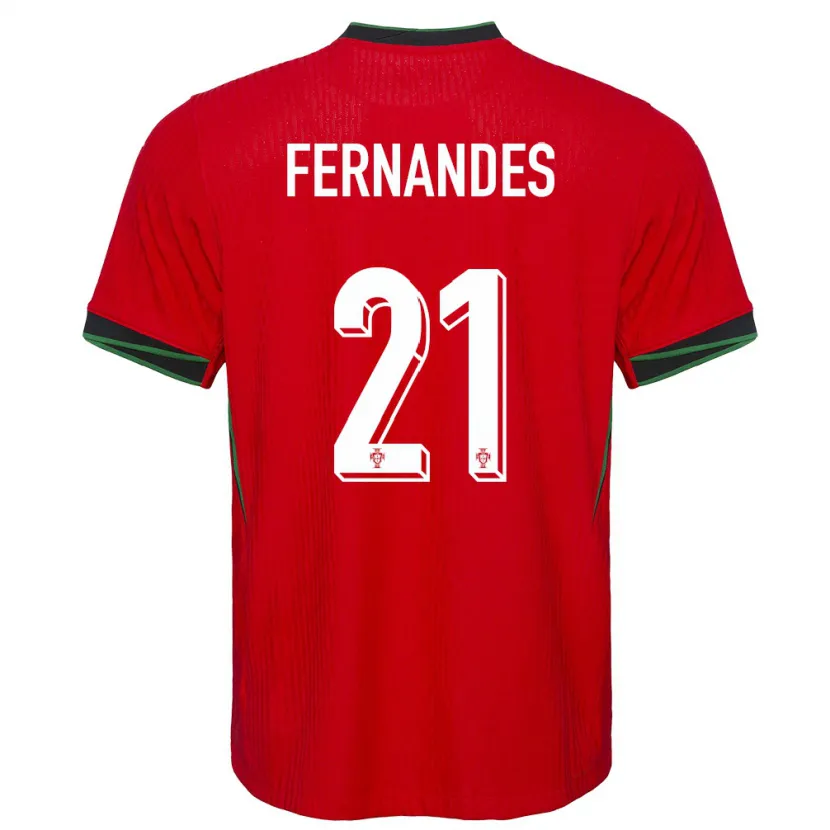 Danxen Kinder Portugal Mateus Fernandes #21 Rot Heimtrikot Trikot 24-26 T-Shirt Schweiz
