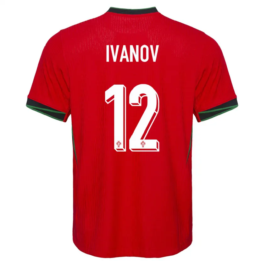 Danxen Kinder Portugal David Ivanov #12 Rot Heimtrikot Trikot 24-26 T-Shirt Schweiz