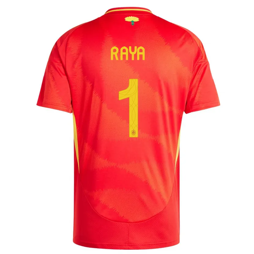 Danxen Kinder Spanien David Raya #1 Rot Heimtrikot Trikot 24-26 T-Shirt Schweiz