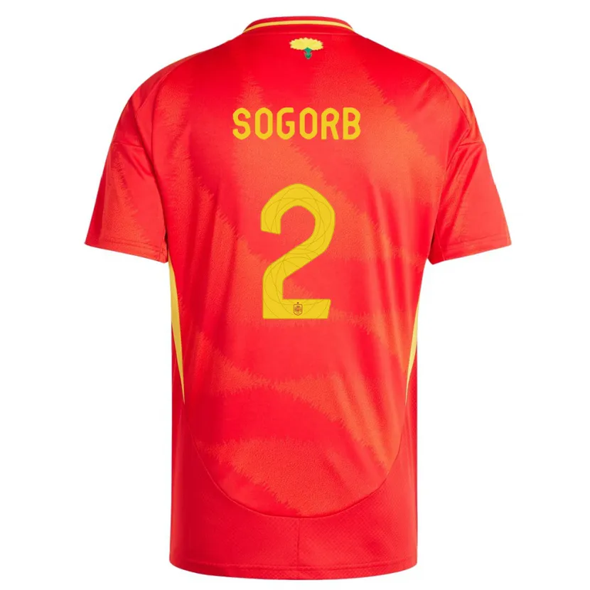 Danxen Kinder Spanien Carles Sogorb #2 Rot Heimtrikot Trikot 24-26 T-Shirt Schweiz
