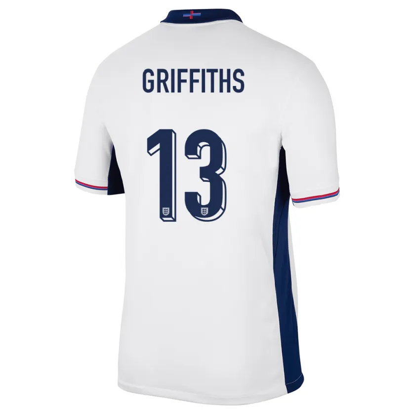 Danxen Kinder England Josh Griffiths #13 Weiß Heimtrikot Trikot 24-26 T-Shirt Schweiz
