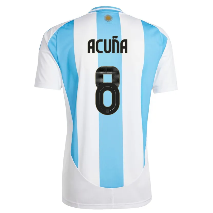 Danxen Kinder Argentinien Marcos Acuna #8 Weiß Blau Heimtrikot Trikot 24-26 T-Shirt Schweiz
