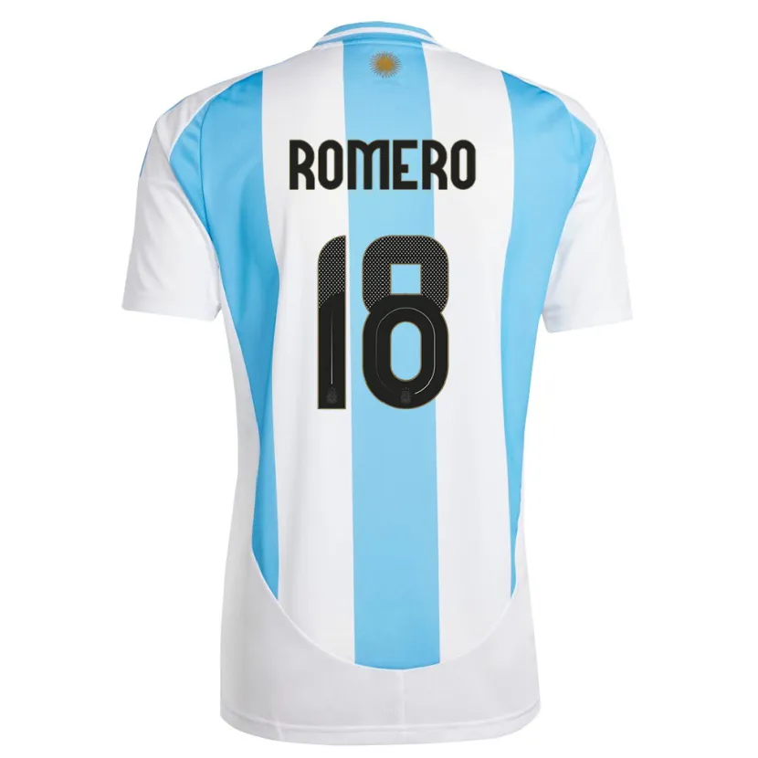 Danxen Kinder Argentinien Luka Romero #18 Weiß Blau Heimtrikot Trikot 24-26 T-Shirt Schweiz