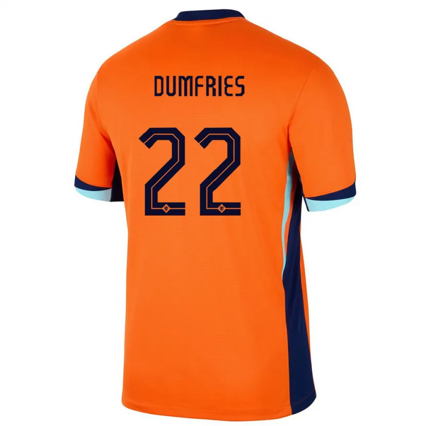 Danxen Kinder Niederlande Denzel Dumfries #22 Orange Heimtrikot Trikot 24-26 T-Shirt Schweiz