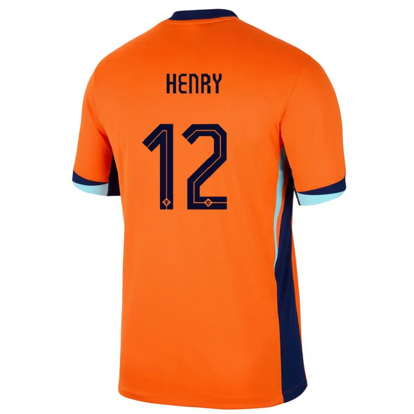 Danxen Kinder Niederlande Alvaro Henry #12 Orange Heimtrikot Trikot 24-26 T-Shirt Schweiz