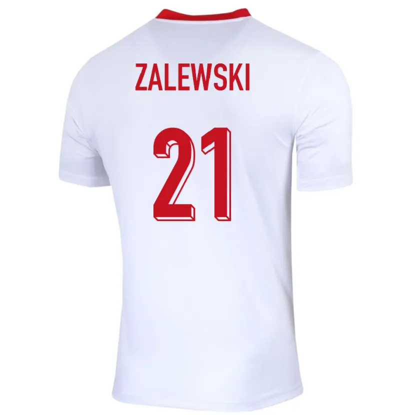 Danxen Kinder Polen Nicola Zalewski #21 Weiß Heimtrikot Trikot 24-26 T-Shirt Schweiz