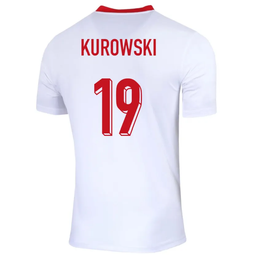 Danxen Kinder Polen Milosz Kurowski #19 Weiß Heimtrikot Trikot 24-26 T-Shirt Schweiz